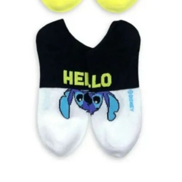 Disney Stitch Colorful 3 Pairs No Show Socks NWT - Picture 12 of 14